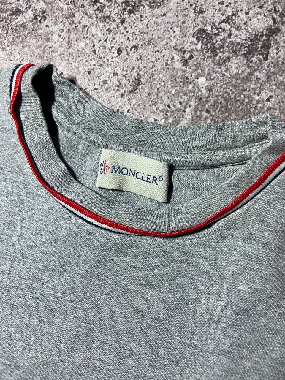 Moncler Moncler Kids Grey Melange T-Shirt with Tricolor Trim 4/104 Size US XXS / EU 40 - 4 Thumbnail