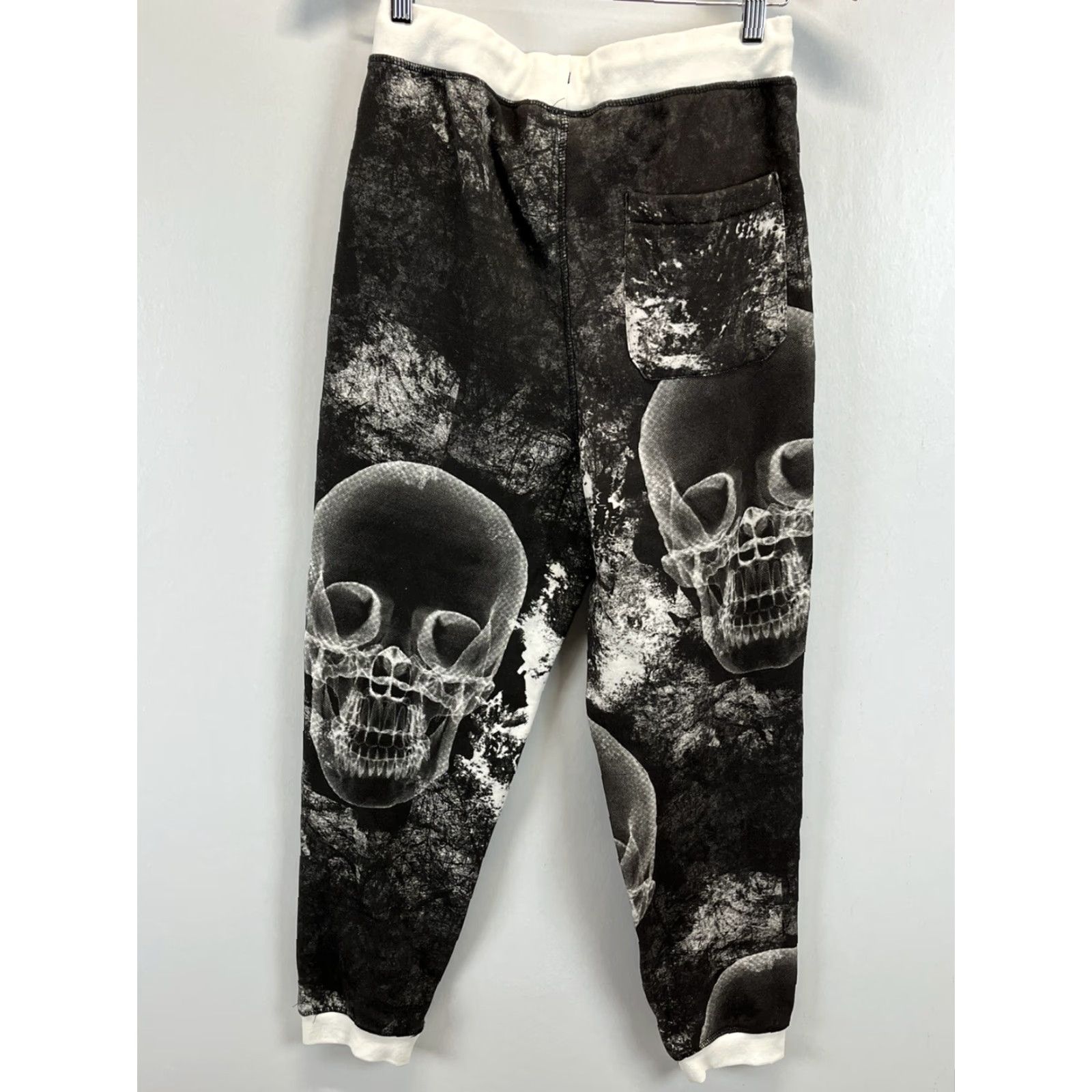 Russell Athletic ASAP X Russell Athletic Sweatpants Jogging Pants Mens S Black White Hip Hop Streetwear Sweatpants Size US 29 - 2 Thumbnail