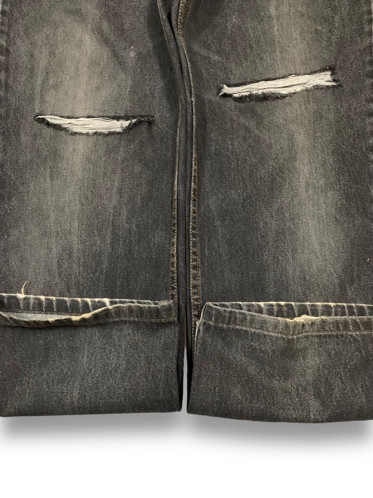 JNCO Vintage Japanese Brand Faded Loose Straight Distressed Jeans Size US 33 - 8 Thumbnail