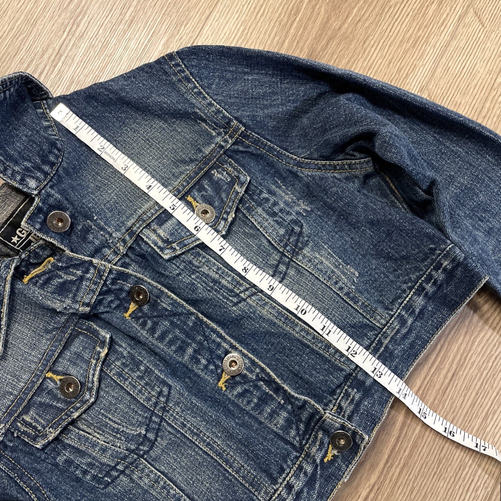 Guess VINTAGE Guess Jean Jacket Women Small Blue Casual Streetwear Fall Spring Summer Winter Cotton Size 28" / US 6 / IT 42 - 5 Thumbnail