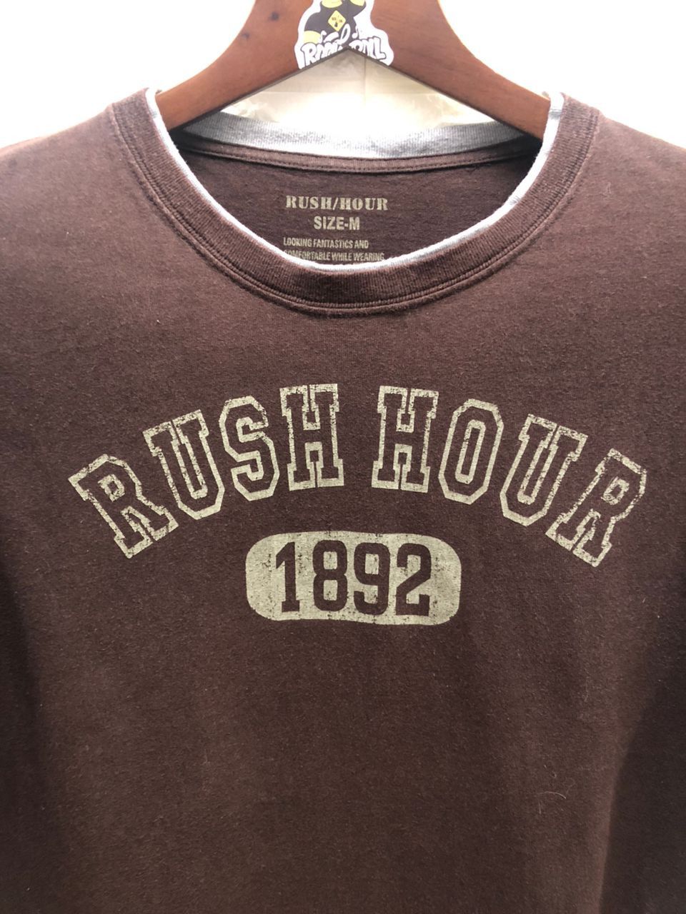Vintage vintage Rush hour hoodie plain Japanese brand designer Size US M / EU 48-50 / 2 - 7 Thumbnail