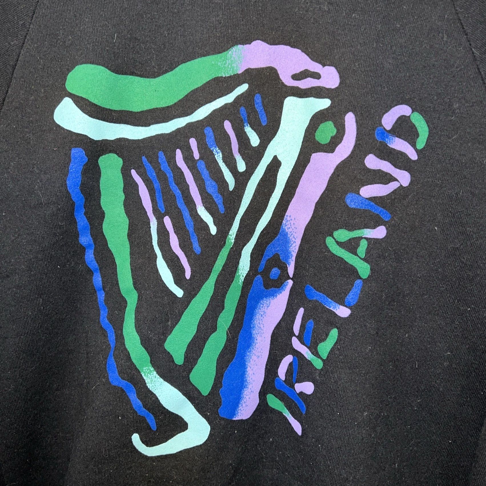 Vintage VTG Blarney Woolen Mills Black Ireland Pullover Mens Size L Sweater Ribbed Cuffs Hem Regular Fit Size US L / EU 52-54 / 3 - 2 Thumbnail