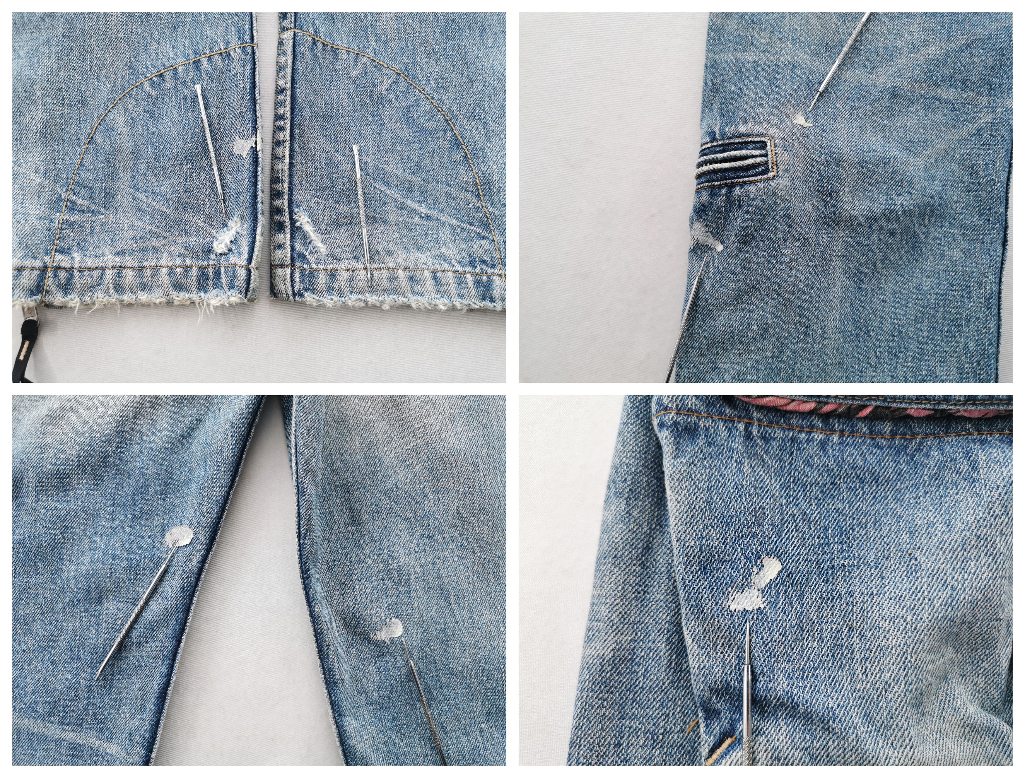 Japanese Brand Distressed Vintage RNA Bondage Denim Jeans Size M Waist 33 Size US 32 / EU 48 - 9 Thumbnail