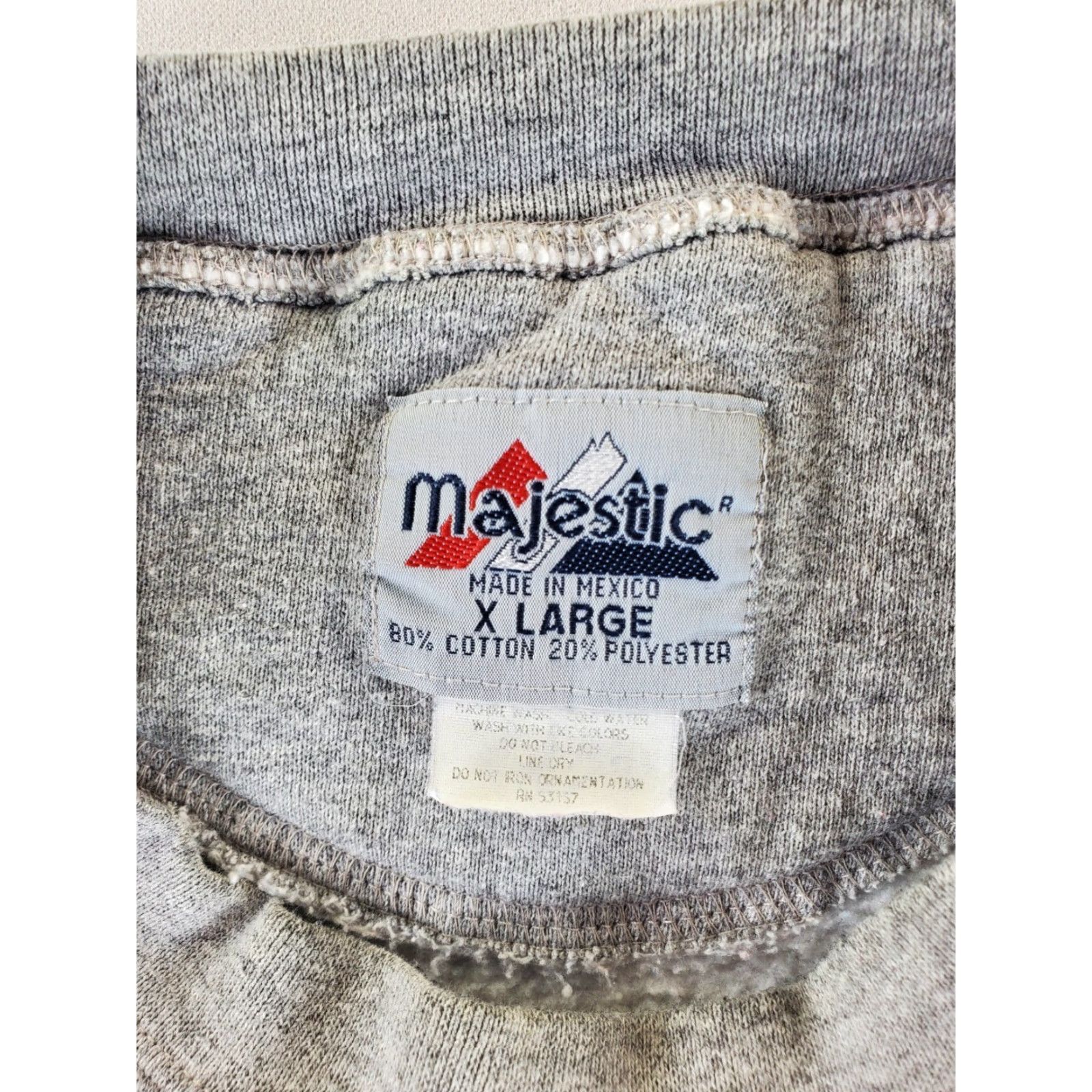 Vintage VINTAGE Majestic Sweatshirt University Texas VTG 90s Gray Mens XL Size US XL / EU 56 / 4 - 3 Thumbnail