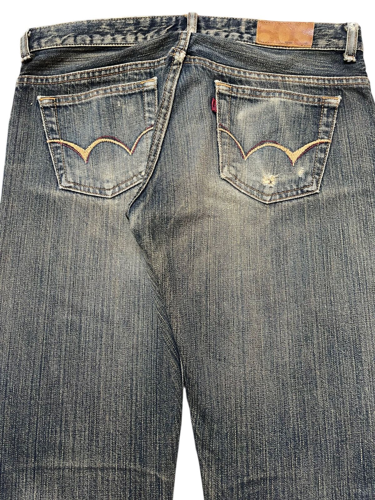 Edwin Vintage Edwin Blue Faded Wash Style Flare Jeans Size US 30 / EU 46 - 6 Thumbnail