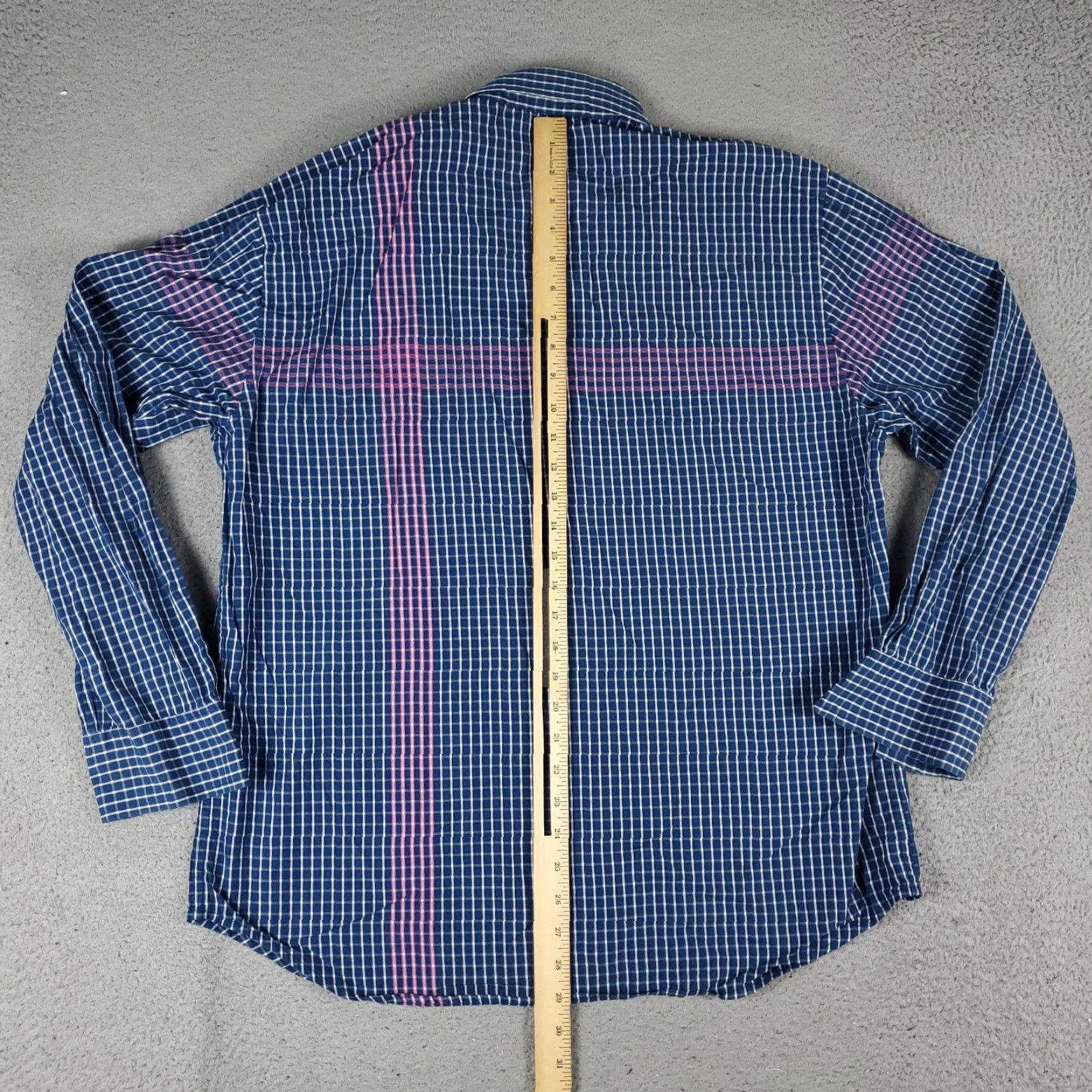 Tommy Bahama Tommy Bahama Shirt Mens Large Blue Check Cotton Button-Up Long Sleeve Size US L / EU 52-54 / 3 - 3 Thumbnail