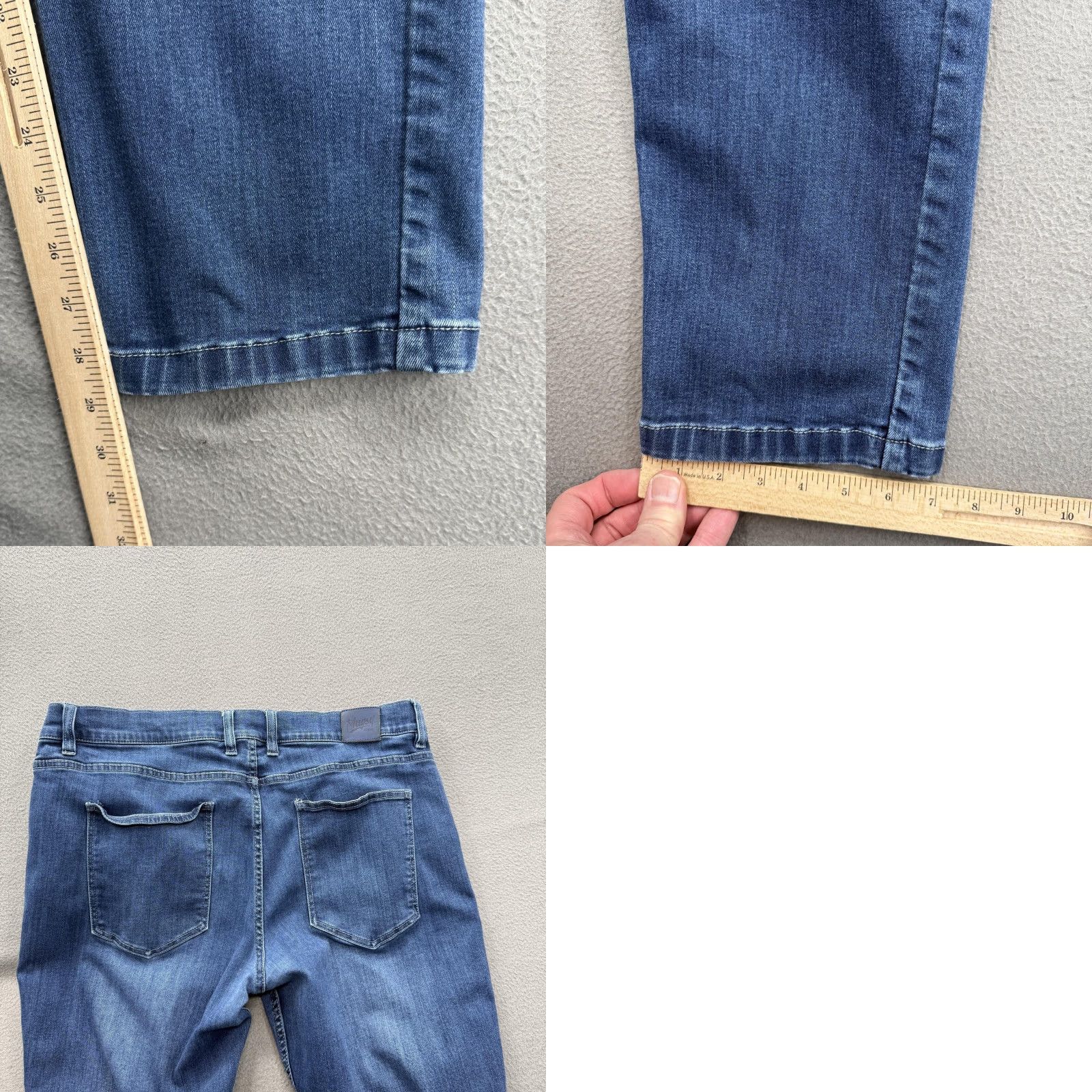 Denime Mugsy Kin Jeans Slim Tapered Stretch Denim 36x29 Blue Medium Wash Mens Non-Vintage"} Size US 36 / EU 52 - 8 Thumbnail
