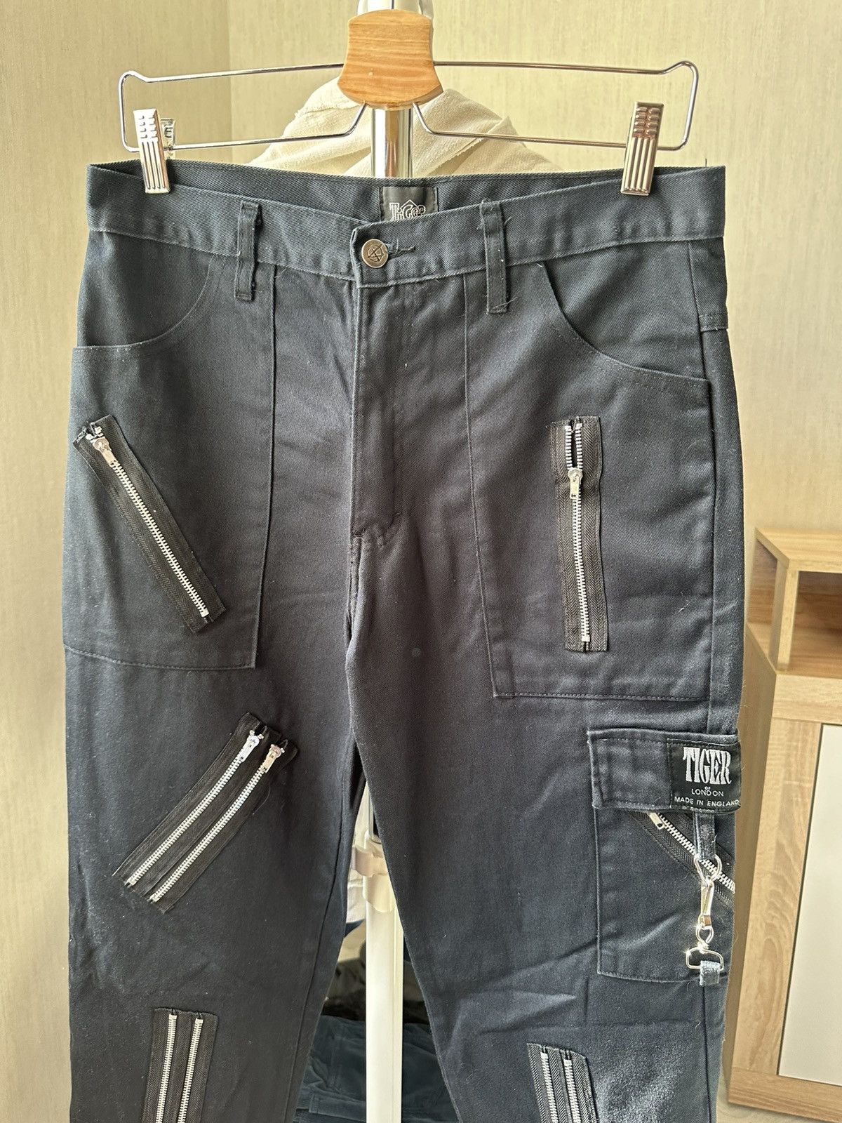 Japanese Brand Vintage Tiger Of London Zipper Bondage Pants Punk Gothic Size US 32 / EU 48 - 2 Thumbnail
