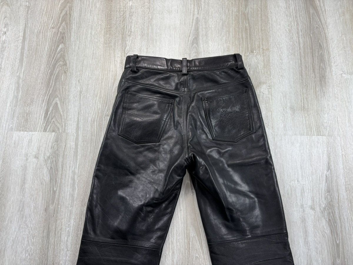 Genuine Leather × Leather × Vintage Womens biker motorcycle leather pants Pantera Size 29 Size 24" / US 00 / IT 34 - 10 Thumbnail