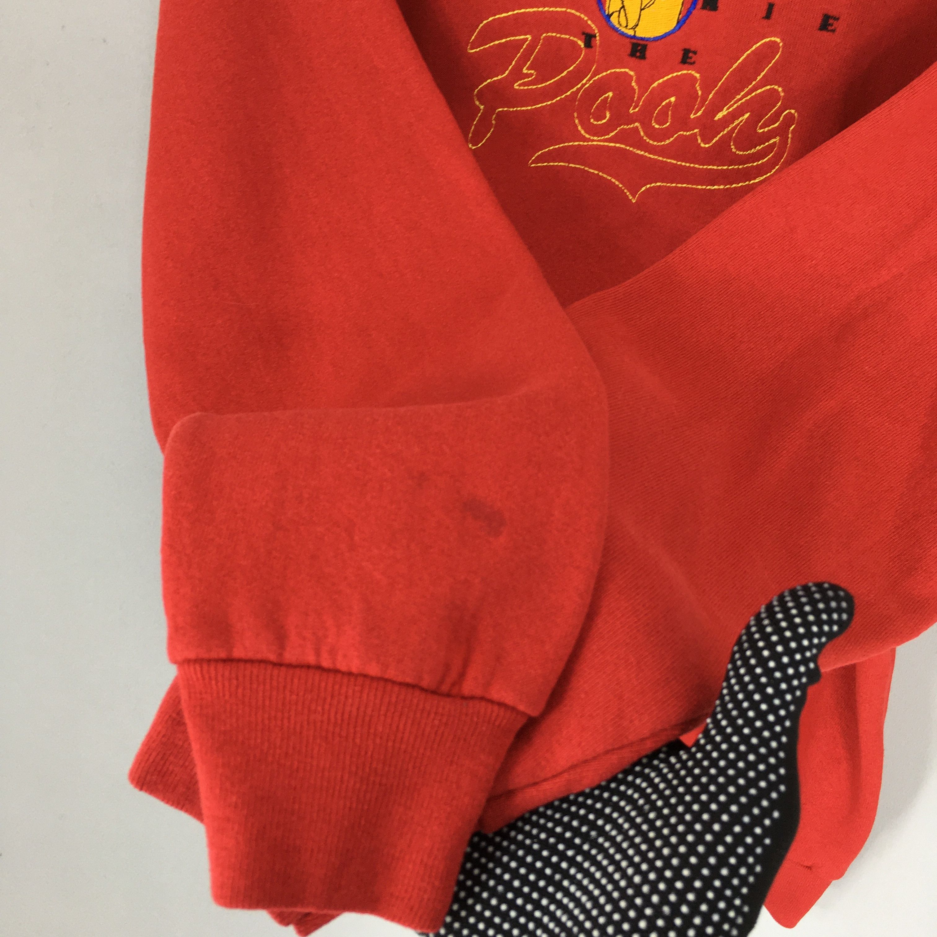 Vintage 90s Winnie The Pooh Red Sweatshirt Large