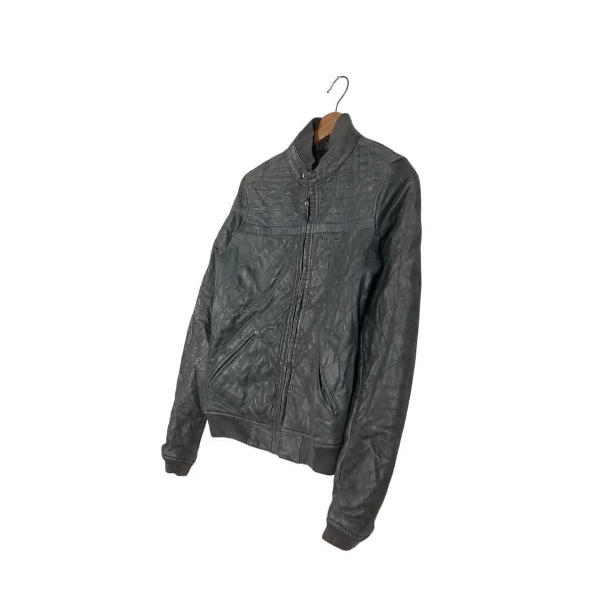 Diesel 📌Rich Black Biker Leather Jacket Diesel Bondage Design Size US XS / EU 42 / 0 - 3 Thumbnail