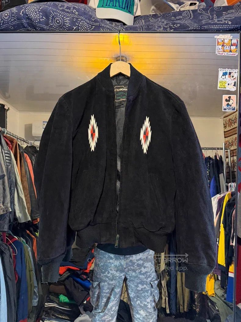 Schott Schott Cowhide Indian Navajo style leather jacket Size US M / EU 48-50 / 2 - 1 Thumbnail
