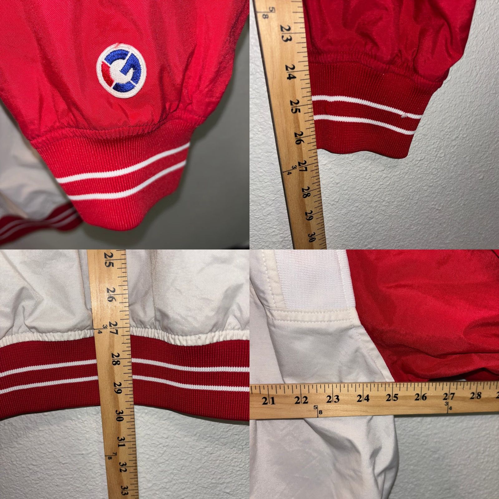 Vintage VINTAGE G-Unit Jacket Mens Large Red White Bomber Snap Button Oversized Jacket Size US L / EU 52-54 / 3 - 9 Thumbnail