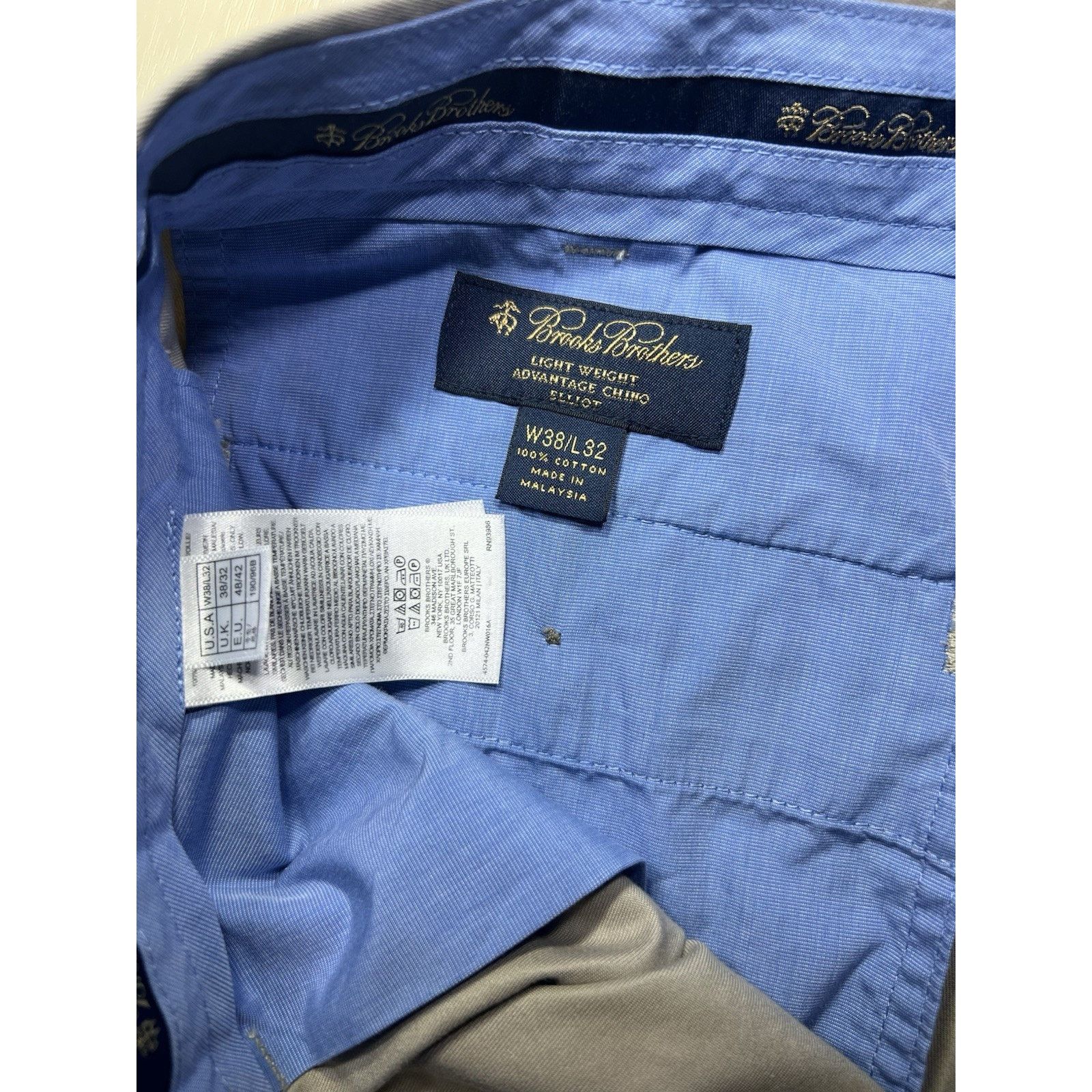 Brooks Brothers Brooks Brothers Advantage Chino Elliot 38x32 Lightweight Size US 38 / EU 54 - 10 Thumbnail