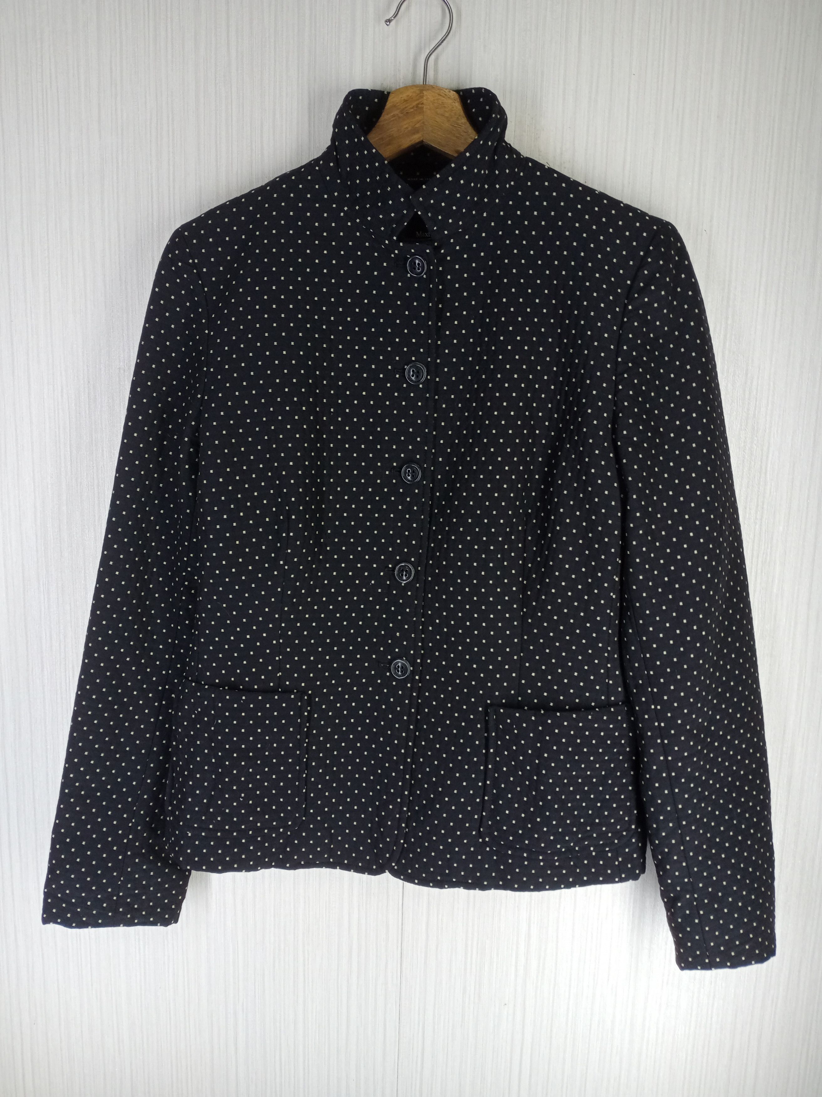 Weekend Max Mara Black Wool Adorni Bomber Jacket | Grailed