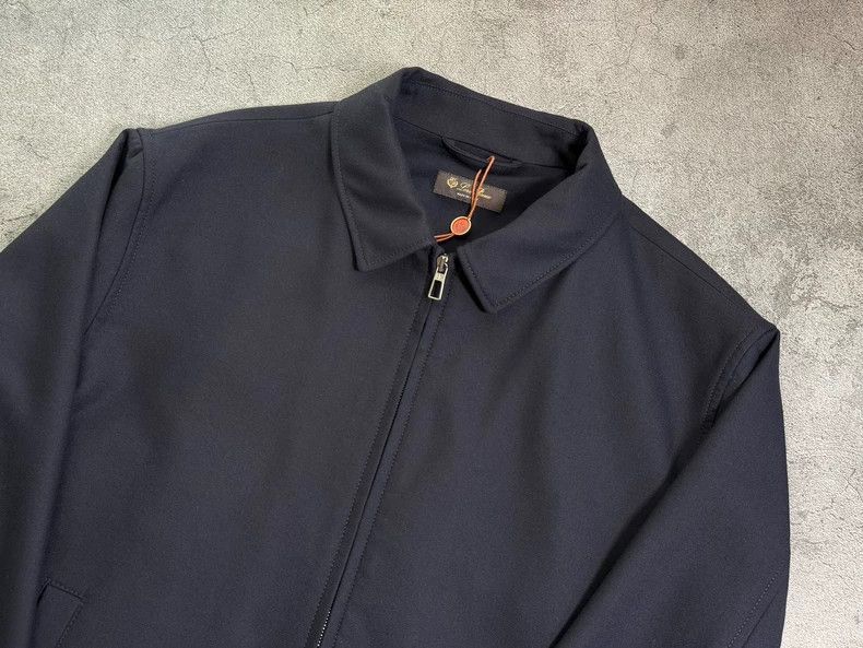 Loro Piana LORO PIANA Wool jacket navy blue Size US L / EU 52-54 / 3 - 5 Thumbnail