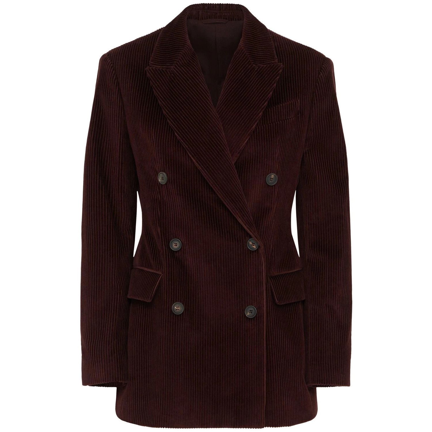 BRUNELLO CUCINELLI $4600 Burgundy Cotton Blazer New & Authen