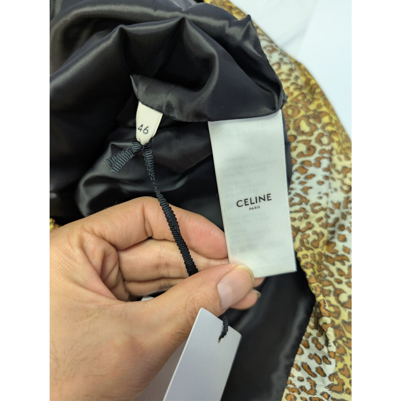 Celine o1rshd1 Leopard Print Nylon Coach Button Up Shirt in Multi Size US S / EU 44-46 / 1 - 17 Thumbnail