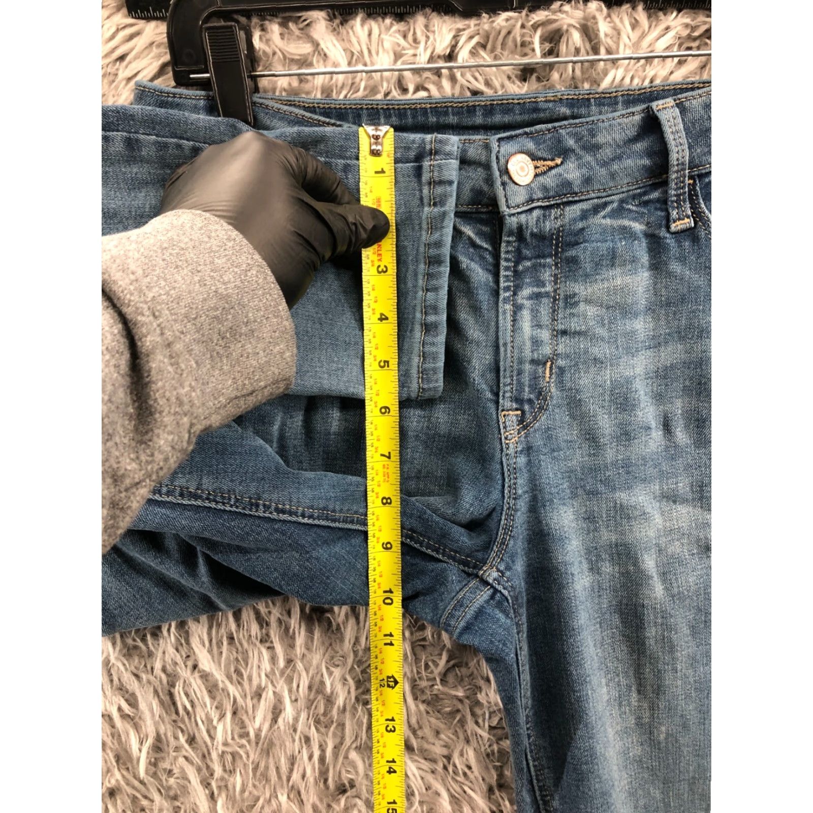 Old Navy VINTAGE Old Navy Rockstar Skinny Jeans Size 10 Long Womens Blue Medium Wash Flaw Size 32" / US 10 / IT 46 - 4 Thumbnail