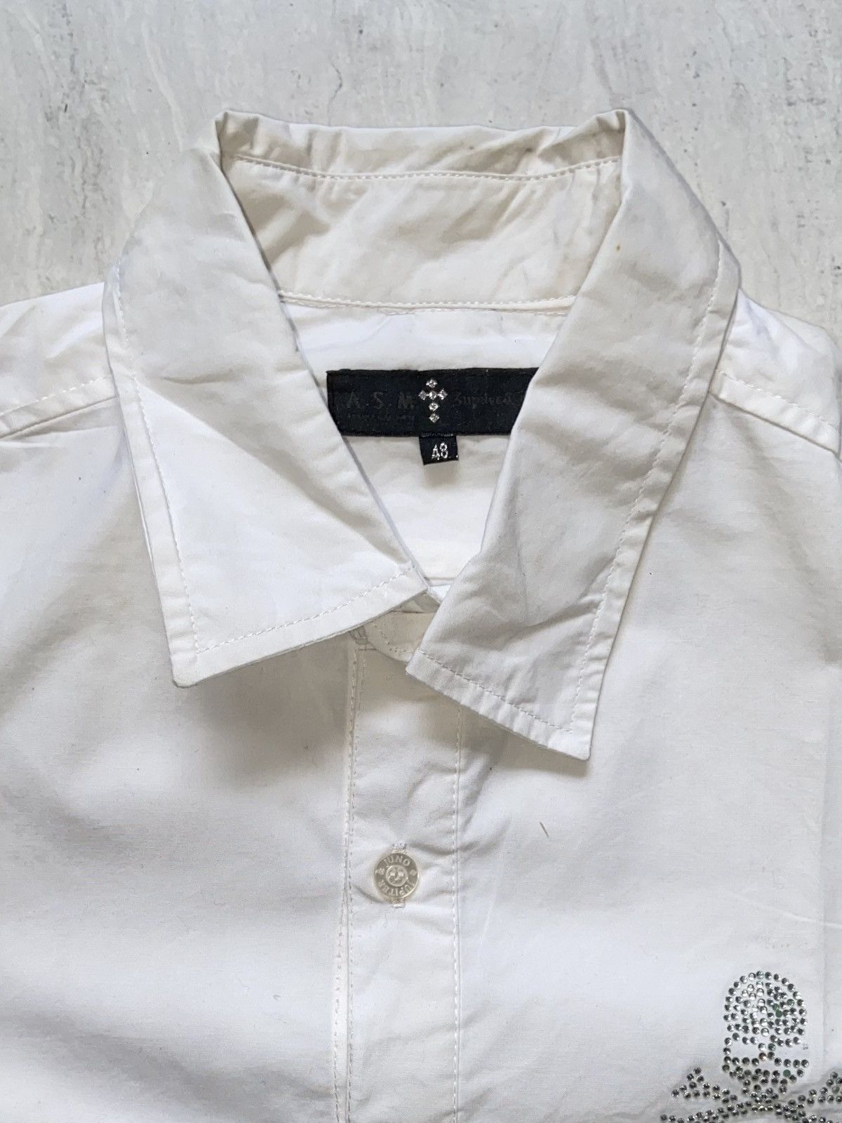 Mastermind Japan MASTEMIND A.S.M White Shirt Size US M / EU 48-50 / 2 - 5 Thumbnail