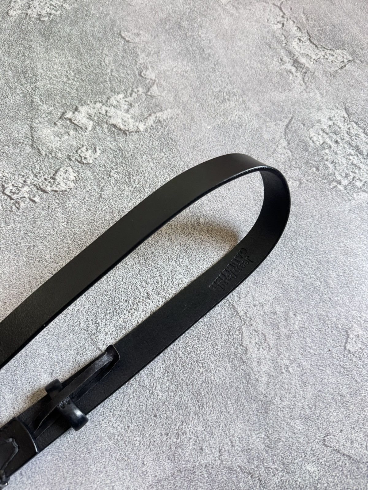 Designer × Jean Paul Gaultier Jean Paul Gaultier black leather Avantgarde belt 90s vintage Size ONE SIZE - 6 Thumbnail
