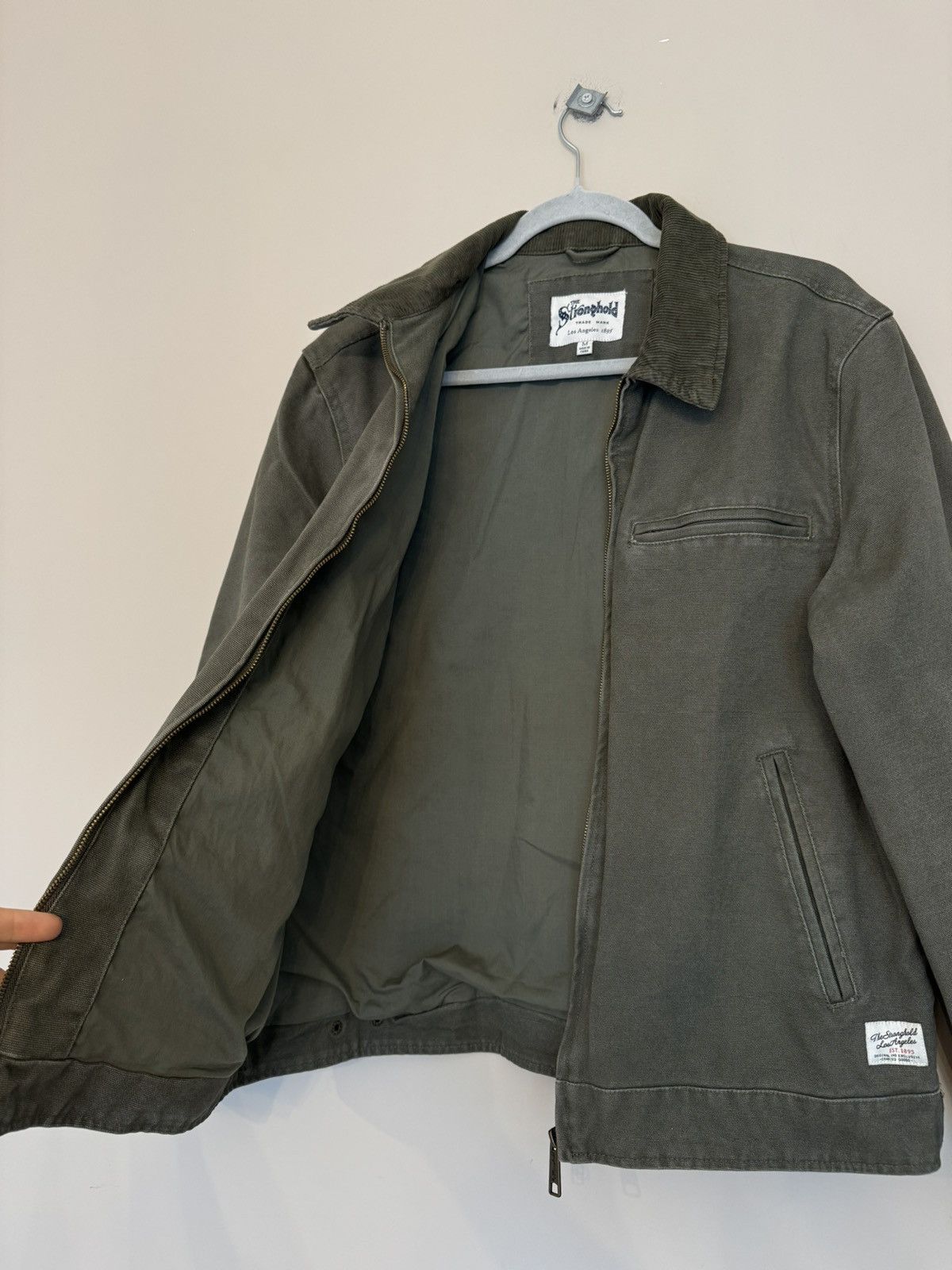 The Stronghold × Vintage The Stronghold zip up khaki jacket work wear progress rare Size US M / EU 48-50 / 2 - 2 Thumbnail