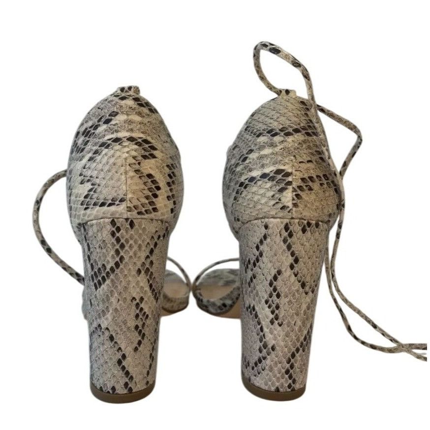 Other OLIVIA FERGUSON / Snake Laceup / Print / Block Heel / Sand Size US 6.5 / IT 36.5 - 4 Thumbnail