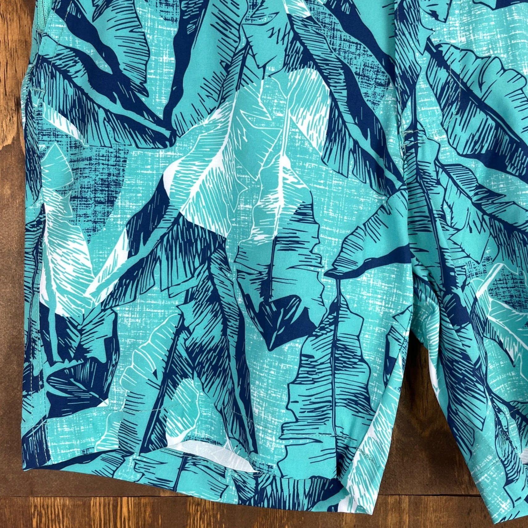 Vintage Margaritaville Mens Shorts Turquoise UPF 30+ Quick Dry 4 Way Stretch (S) 30 Bermuda Casual Beach Size US 30 / EU 46 - 4 Thumbnail