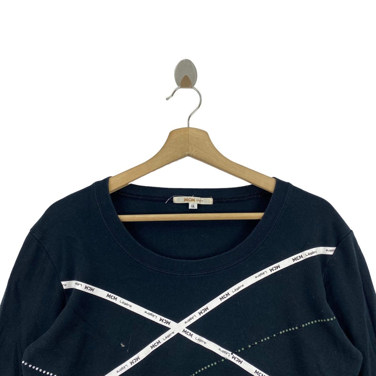 MCM MCM LEGERE MUNCHEN Germany Designer Black Long Sleeve Shirt Size L / US 10 / IT 46 - 2 Thumbnail