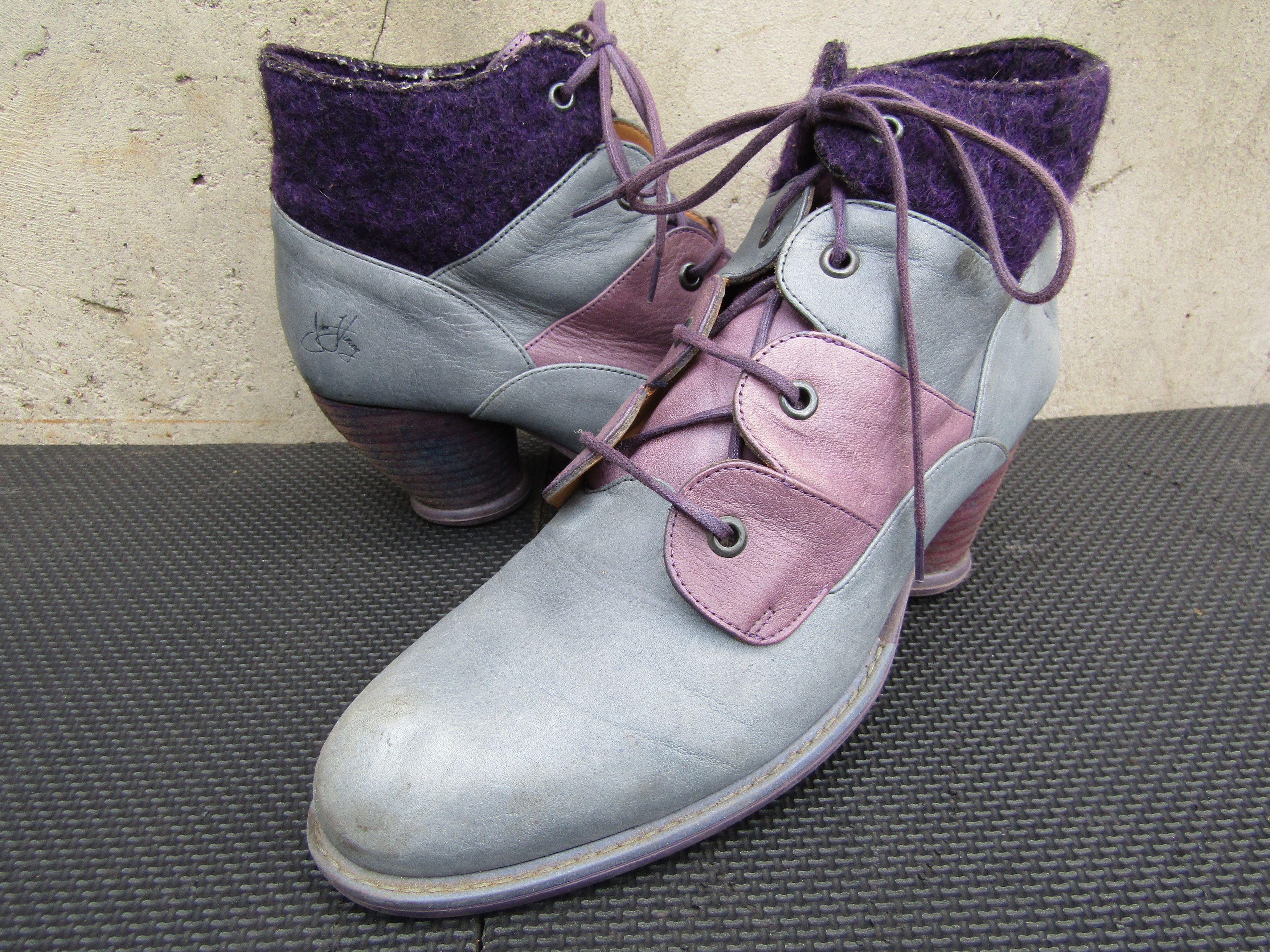 John Fluevog John Fluevog Multicolor leather Tatiana heel Lace up Size US 11 / IT 41 - 5 Thumbnail