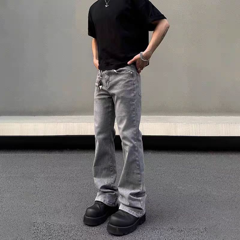 Japanese Brand × Vintage Aged Washed Smoke Grey Casual Loose Jeans Size US 32 / EU 48 - 2 Thumbnail