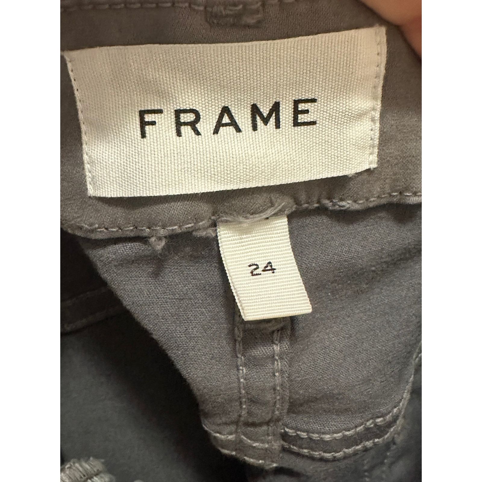 Frame Frame Le Crop Mini Boot smoke gray jeans size 24 - 00 Size 24" / US 00 / IT 34 - 3 Thumbnail