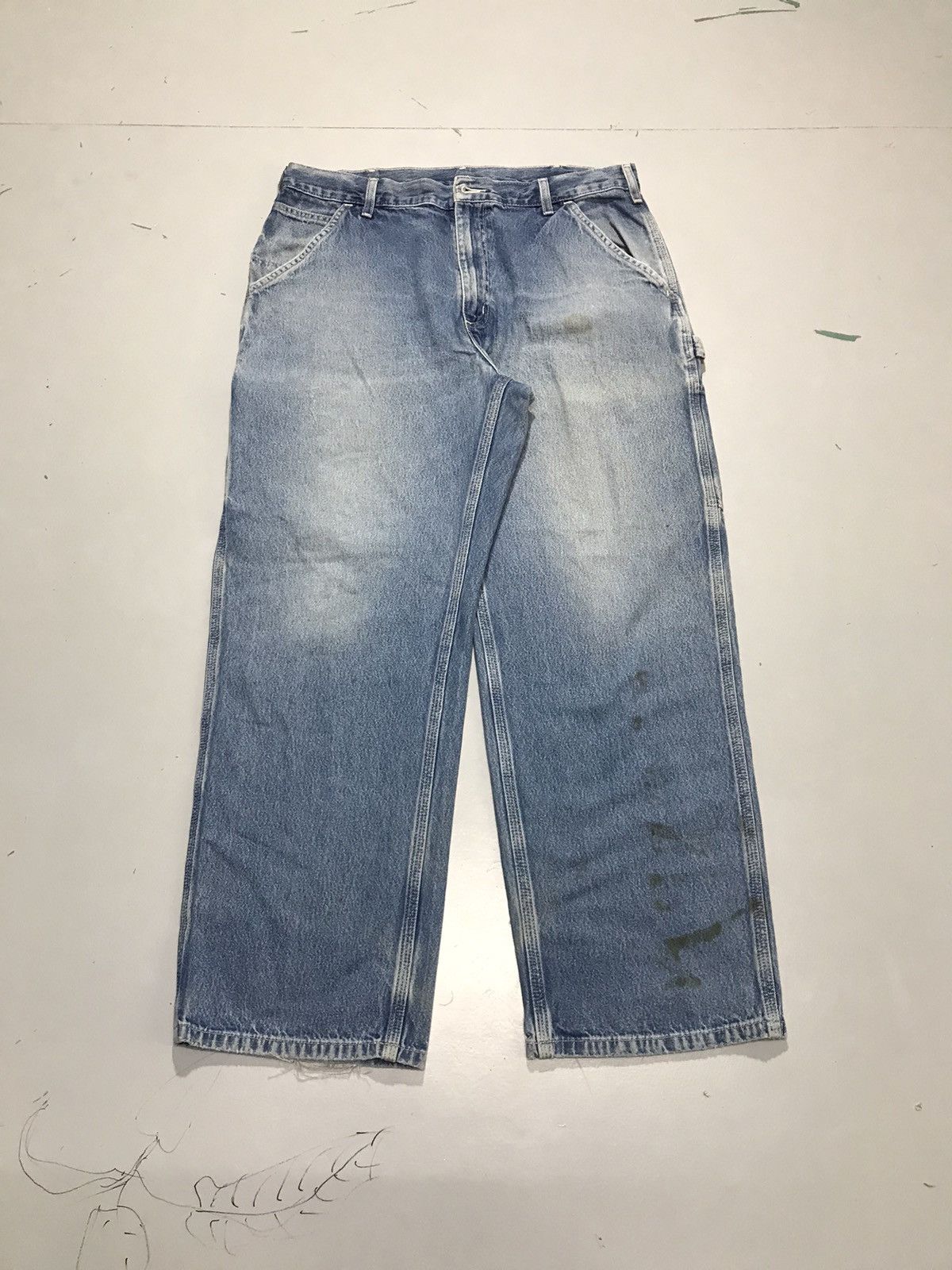 Carhartt Vintage Carhartt B13 DST carpenter workwear Size US 34 / EU 50 - 1 Thumbnail