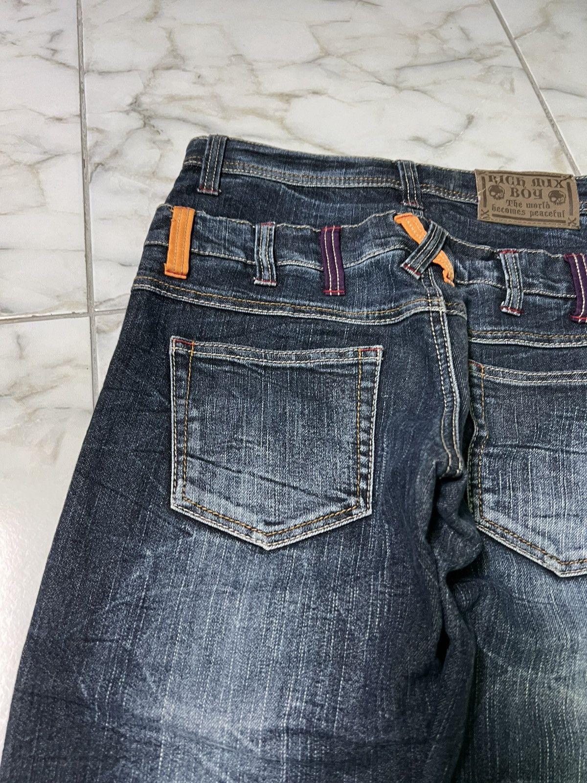 If Six Was Nine × Japanese Brand × Vintage 💥Double Waist💥 90’s Double Focus Japanese Denim Washed Jean Size US 28 / EU 44 - 10 Thumbnail