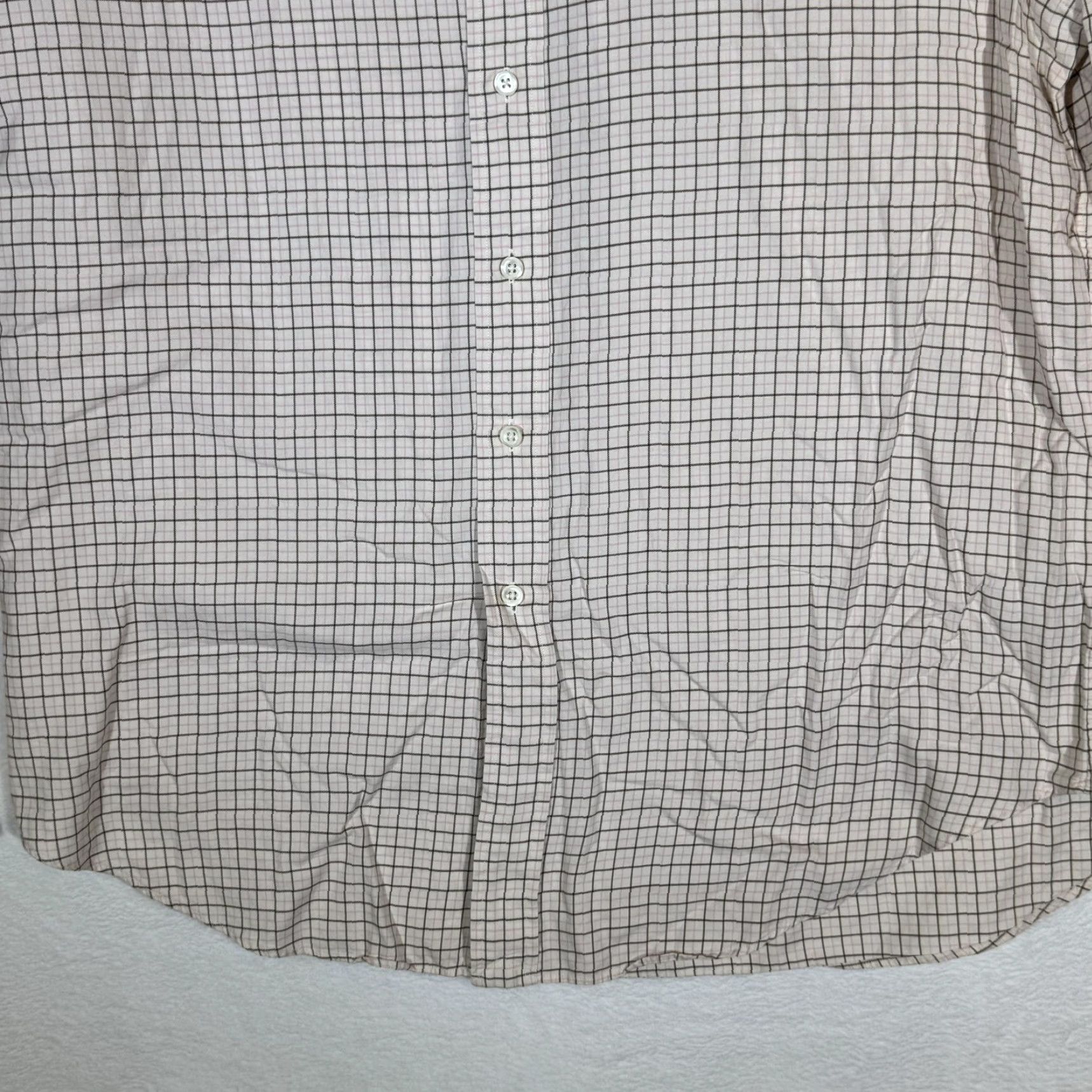 Ralph Lauren Ralph Lauren Shirt Mens XL Cream Tattersall Plaid Classic Fit Long Sleeve Pony Size US XL / EU 56 / 4 - 3 Thumbnail