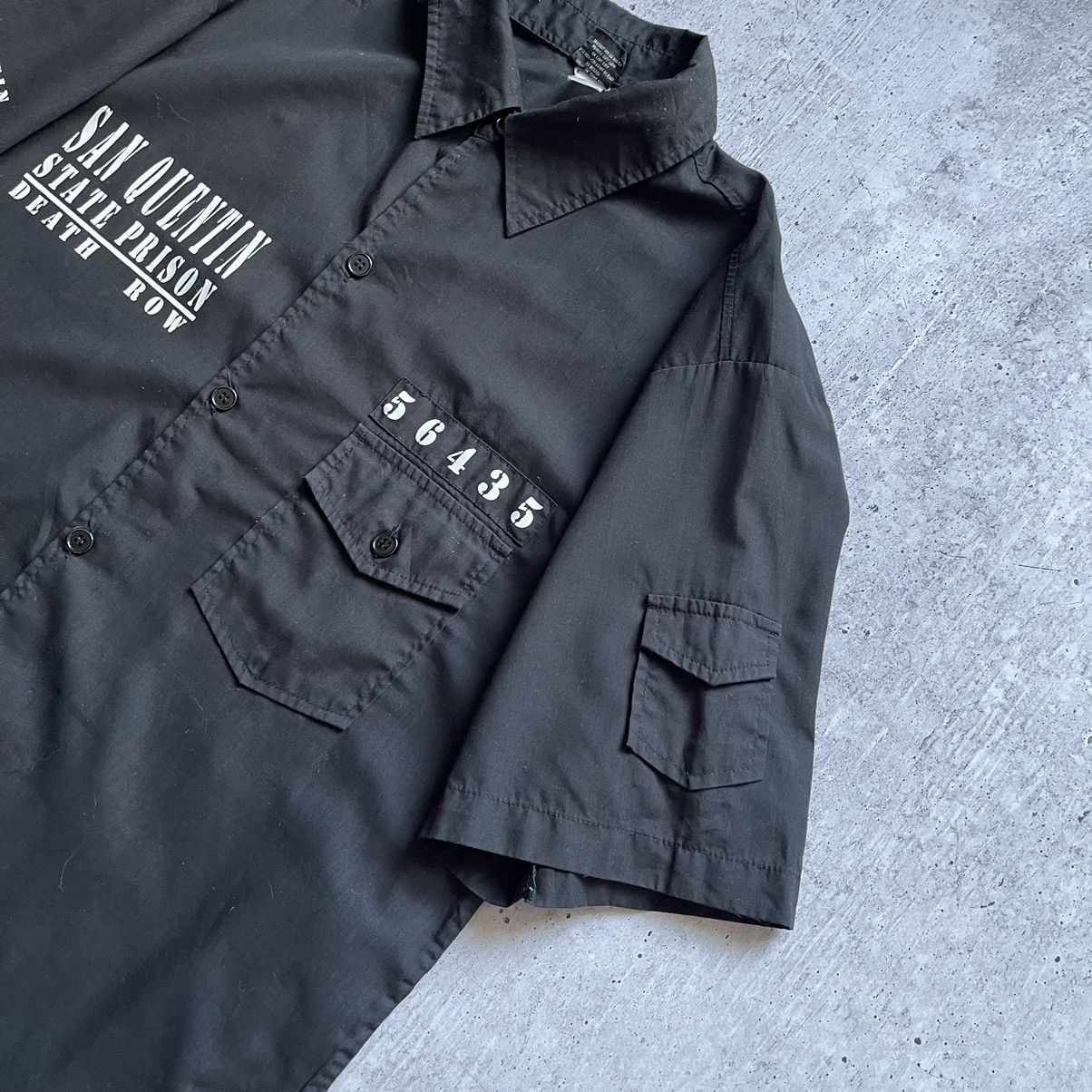 Vintage RARE Shirt San Quentin State Prison Death Row 56435 Size US XXL / EU 58 / 5 - 9 Thumbnail