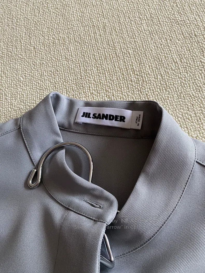Jil Sander Jil Sander size 32 Grey blue silhouette shirt Size XXL / US 16-18 / IT 52-54 - 4 Thumbnail