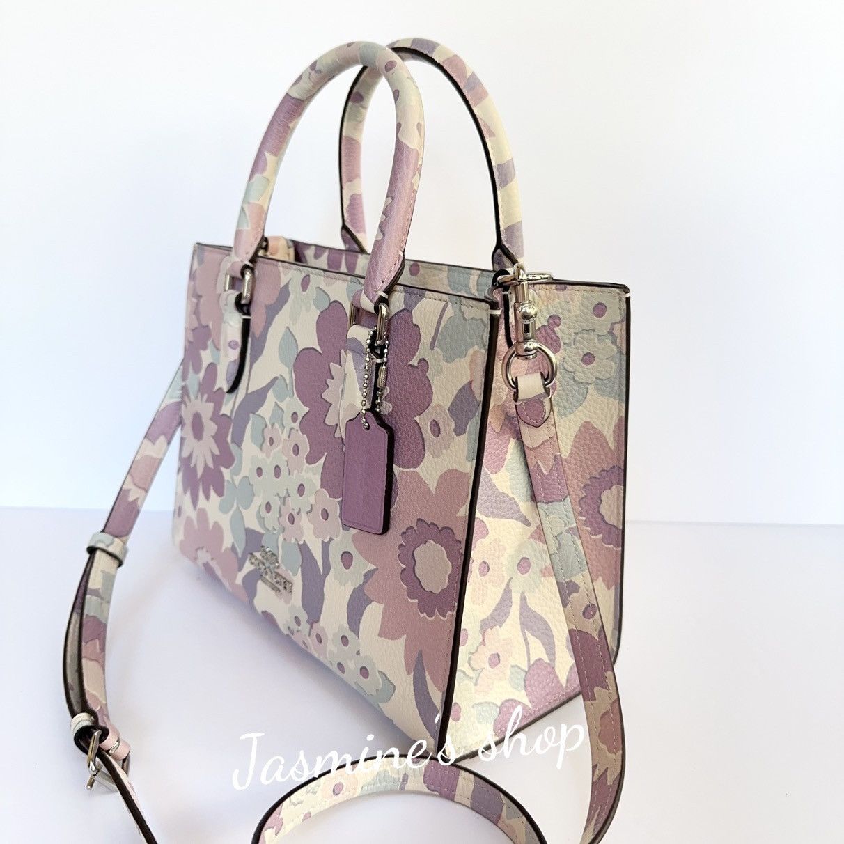 Coach NWT COACH Maggie Small Tote Bag Floral Print CBM08 Size ONE SIZE - 2 Thumbnail