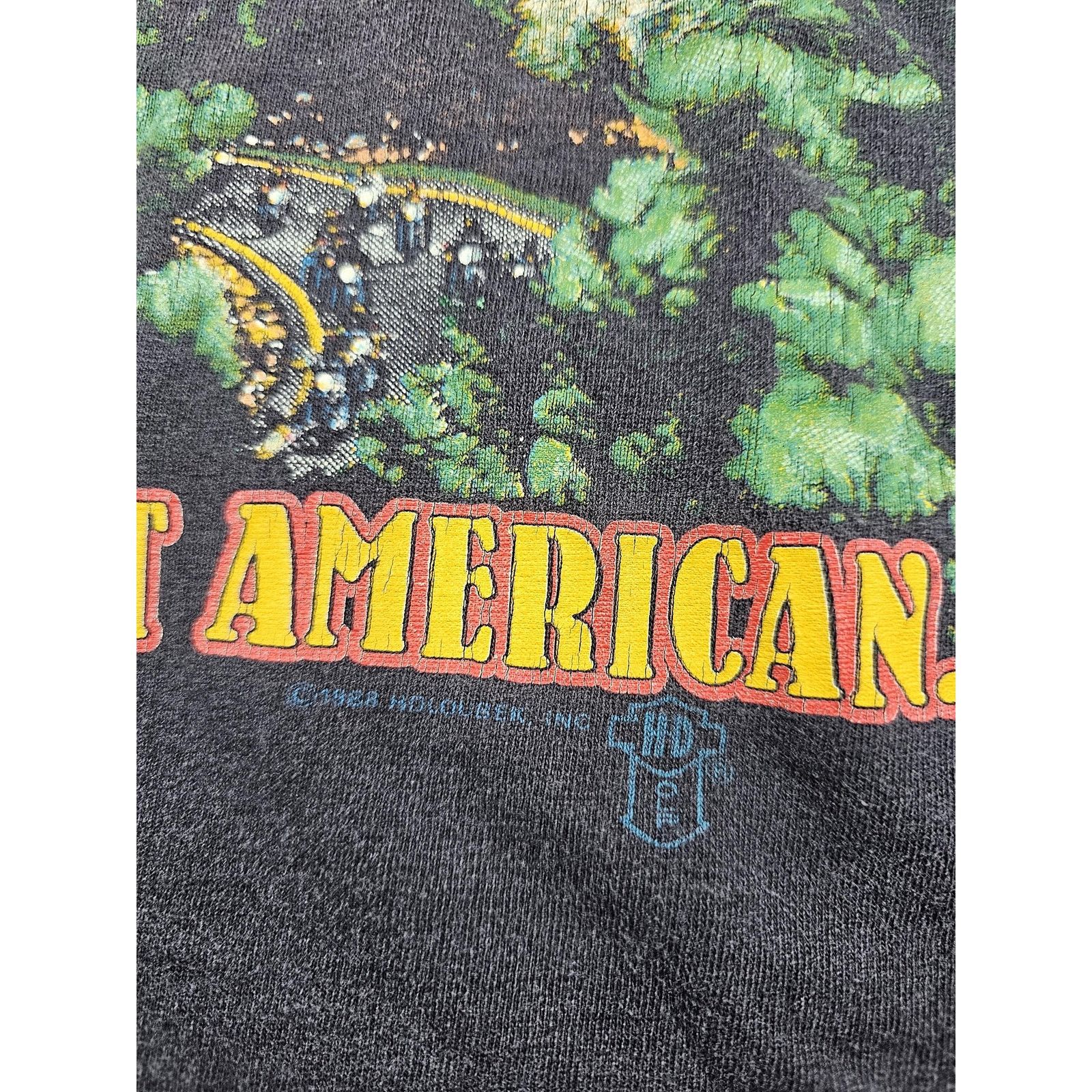 Harley Davidson Harley Davidson The Last Great American Black T-Shirt Sz L Size US L / EU 52-54 / 3 - 6 Thumbnail