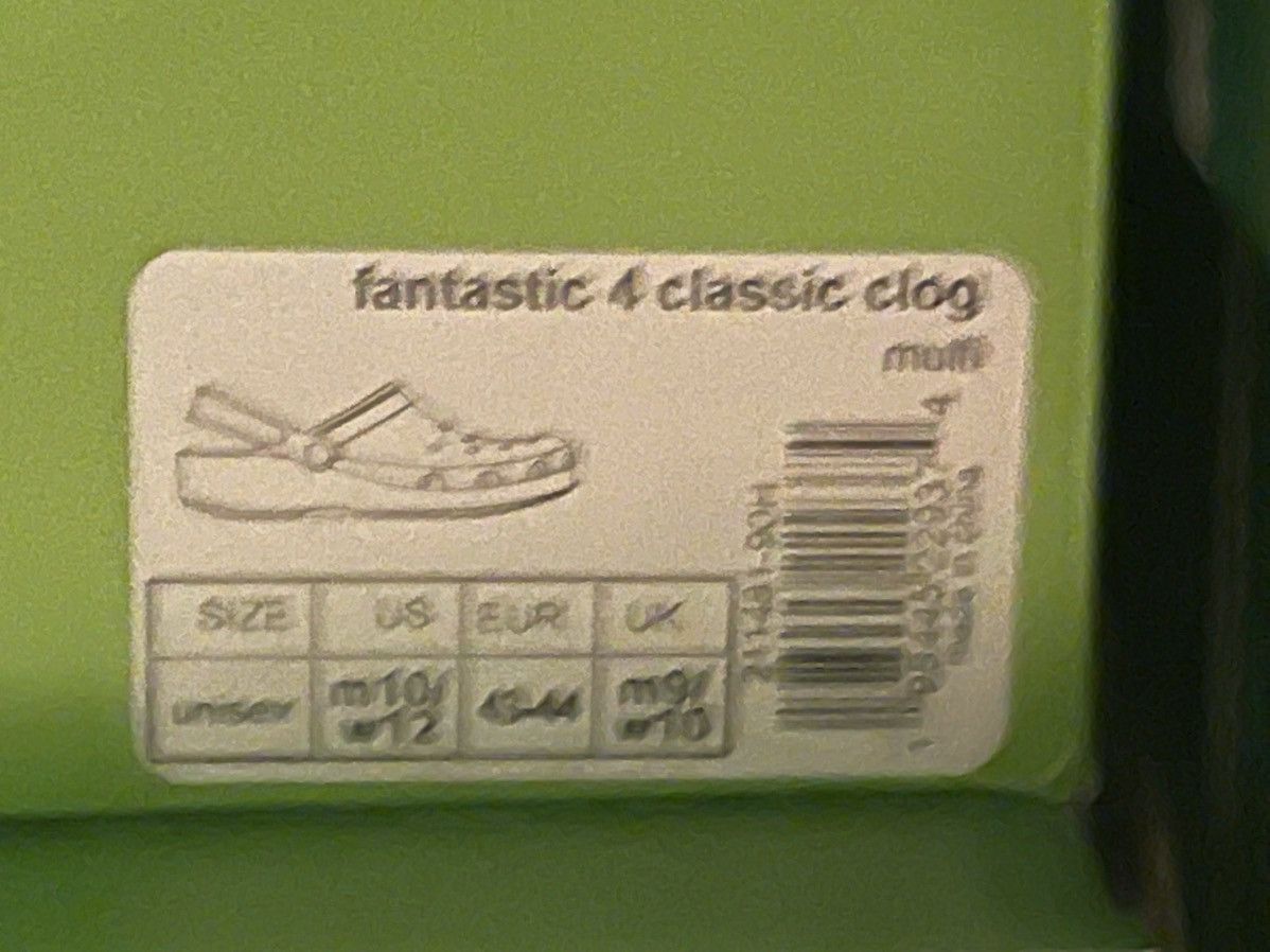Crocs Marvel Fantastic Four Crocs Size 10 Mens NEXT DAY SHIPPING Size US 10 / EU 43 - 8 Thumbnail