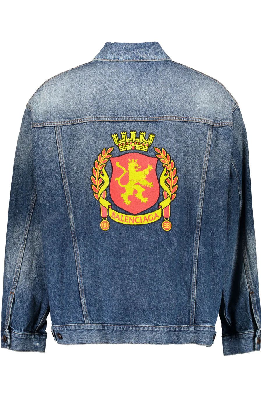 Balenciaga o1mle0924 Denim Jacket in Blue Size US L / EU 52-54 / 3 - 2 Thumbnail