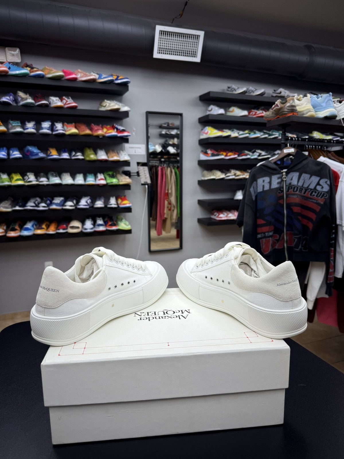 Alexander McQueen ALEXANDER MCQUEEN White Deck Plimsoll Sneaker 40 / 7 US NEW Size US 7 / EU 40 - 11 Thumbnail