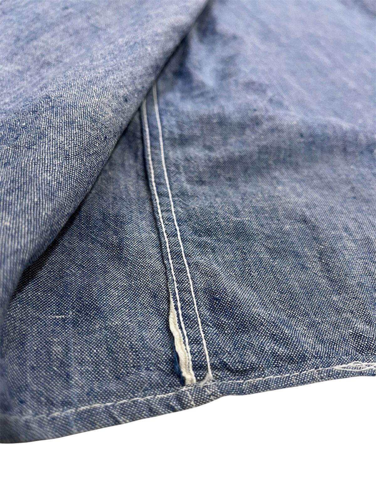 Vintage True Vintage 60s King Kole Chambray Work Shirt Short Sleeve Size US M / EU 48-50 / 2 - 4 Thumbnail