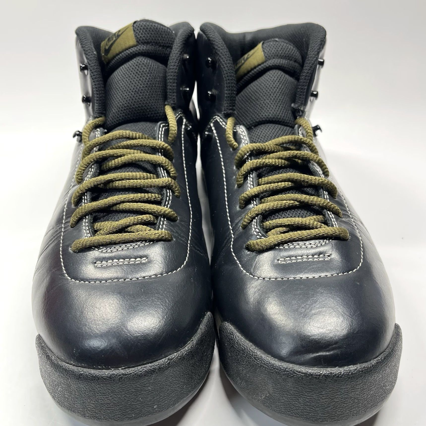 Nike VINTAGE Nike Air Magma Nd Boots Men 13 Leather Black Light Bone Iguana 370921-003 VTG Size US 12 / EU 45 - 3 Thumbnail