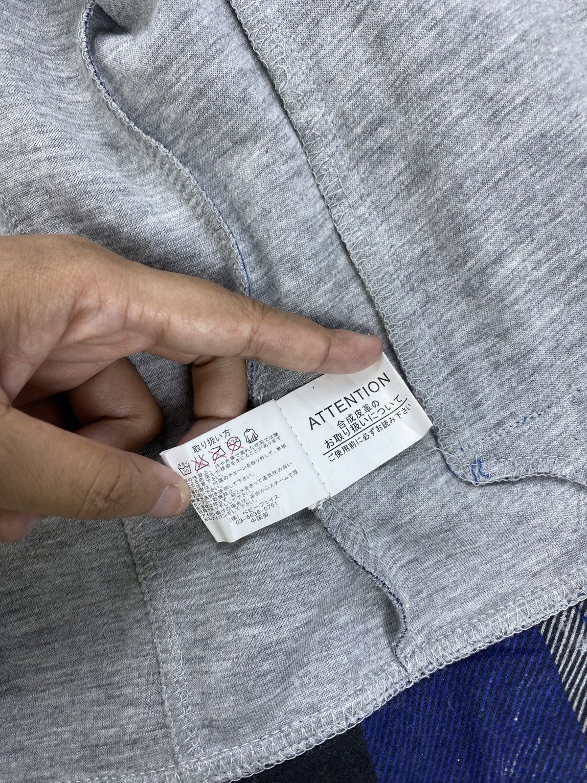 If Six Was Nine Vintage Beau Mere Blue Checked Punk Style Hoodie Zipper Size US M / EU 48-50 / 2 - 11 Thumbnail