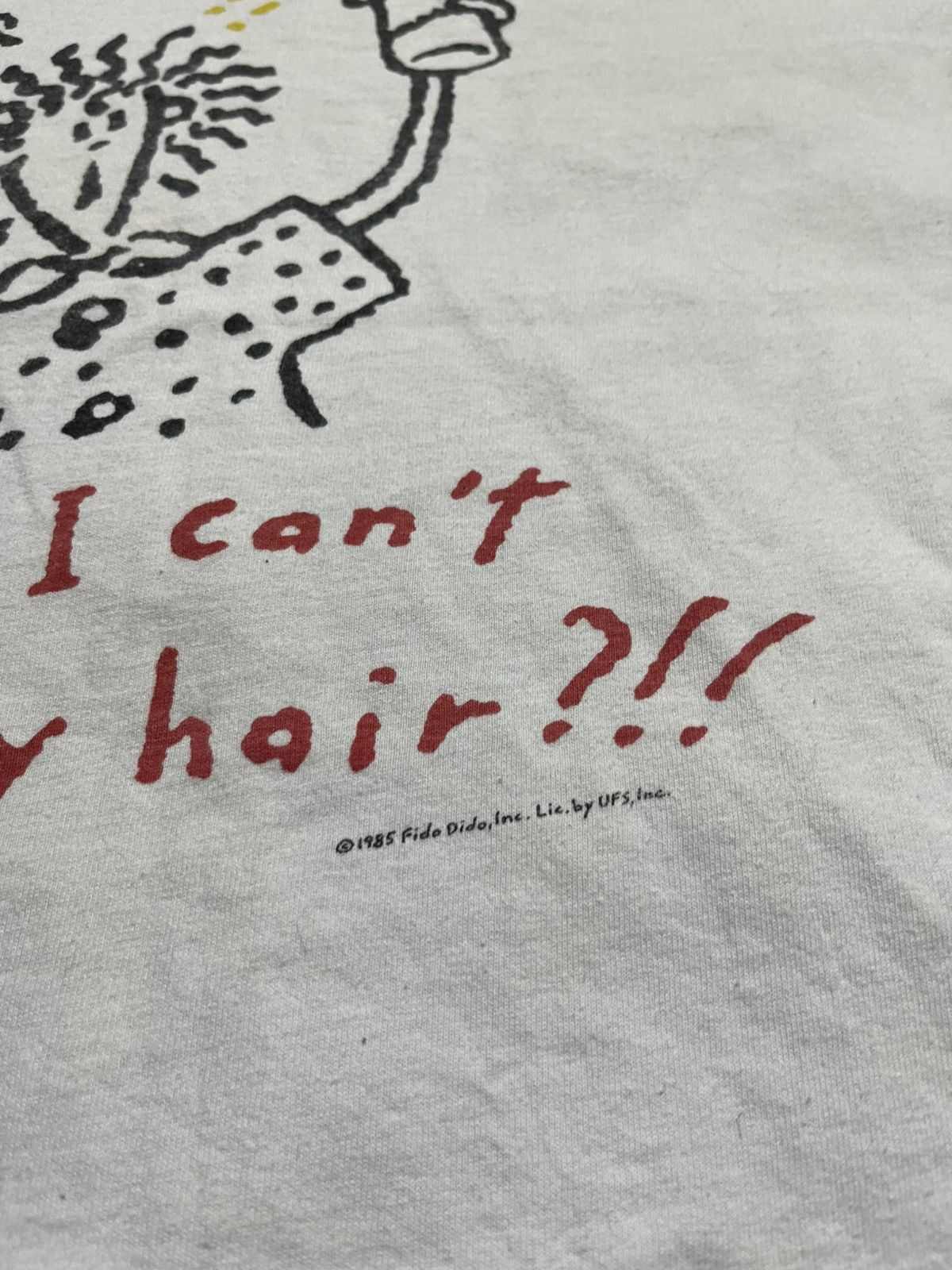Vintage FIDO DIDO VNTG 1980’s “HOW CAN I CONTROL MY LIFE” COTTON TEE Size US XL / EU 56 / 4 - 3 Thumbnail