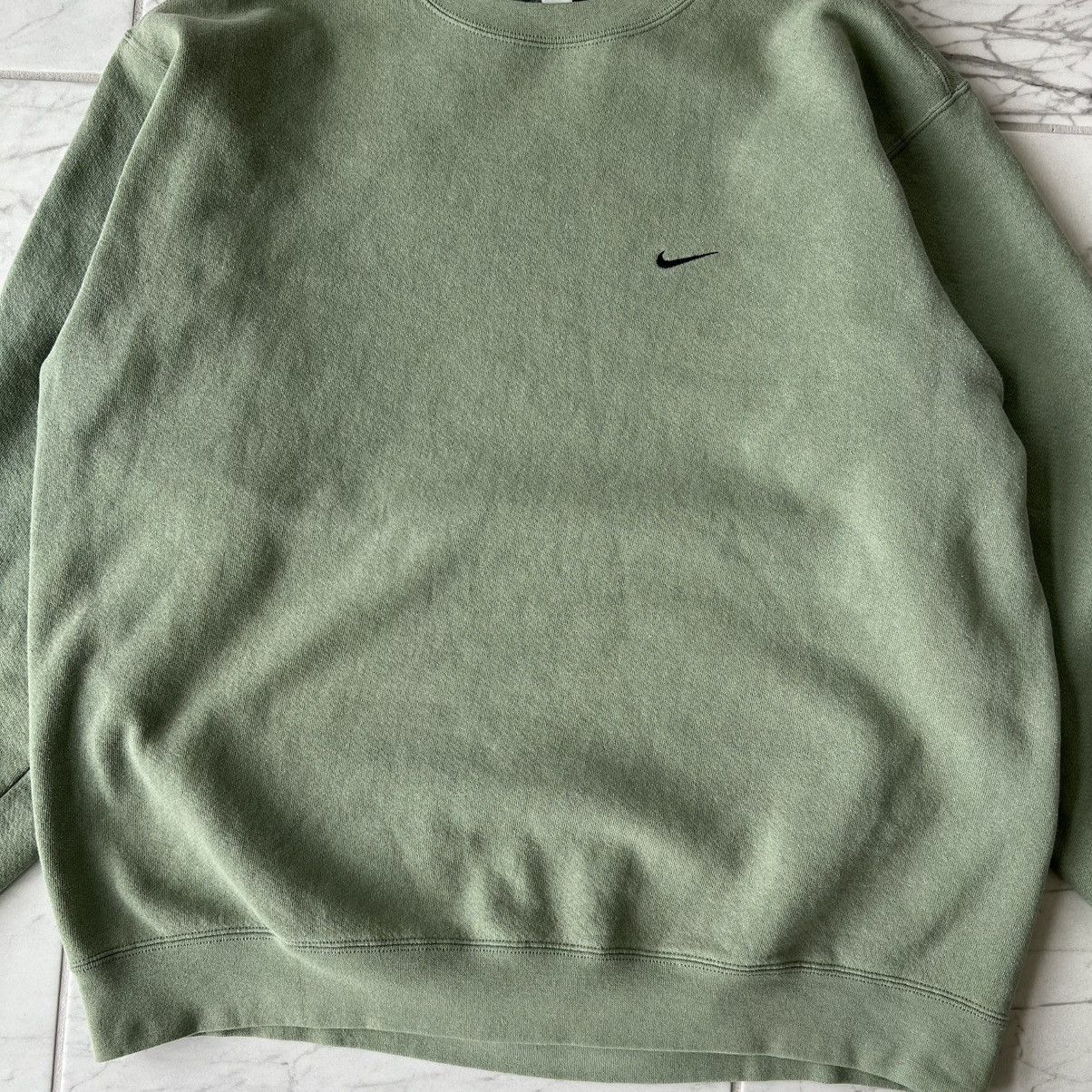 Nike Vintage Nike Sweater Crewneck Sage Green Size US L / EU 52-54 / 3 - 3 Thumbnail