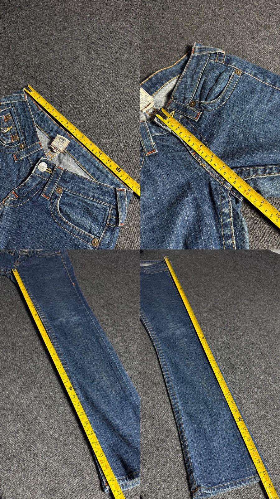 True Religion 00s True Religion USA Dirty Distressed Y2K Bootcut Jeans USA Size 25" / US 0 / IT 36 - 22 Thumbnail