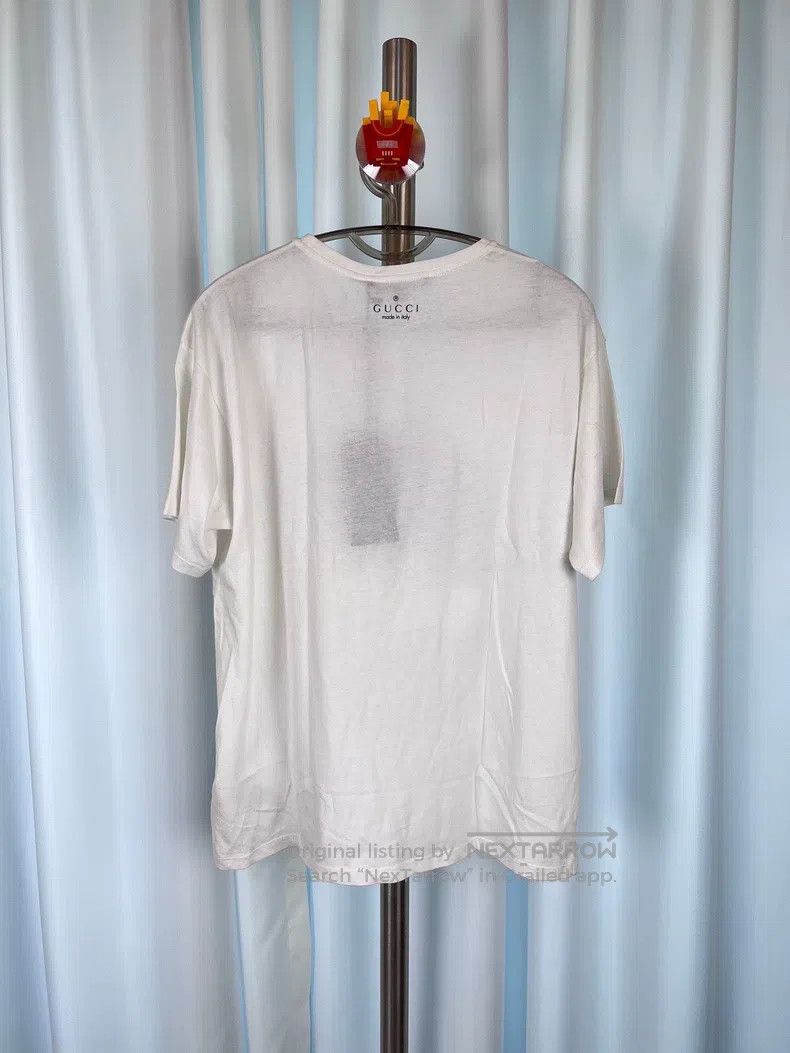 Gucci Gucci Portrait G-shaped oil painting sketch printed short Size M / US 6-8 / IT 42-44 - 2 Thumbnail