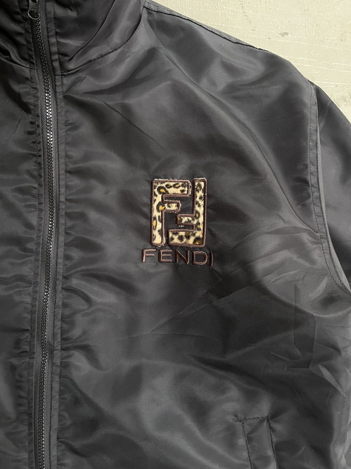 Fendi Fendi Zucca Reversible Leopard Embroidered Logo Jacket Size US L / EU 52-54 / 3 - 6 Thumbnail